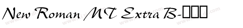 New Roman MT Extra B字体转换